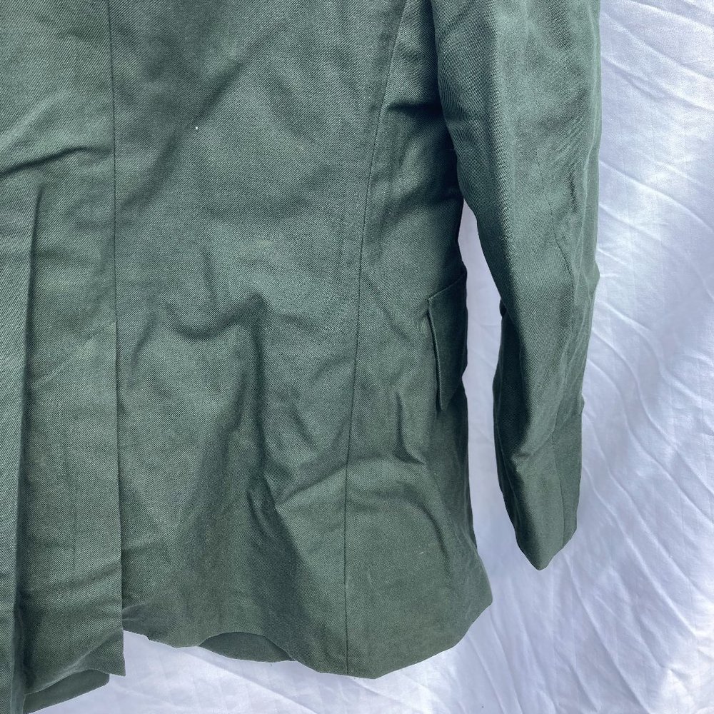 Vintage U.S. Army Men's Coat Green 36R Dress Uniform DeRossi & Son Overcoat - Picture 8 of 10